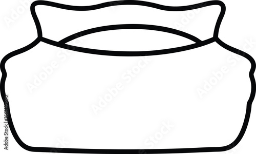 Diaper Cream Tube Flat Lay Baby Skincare Product on White Background Vector Design