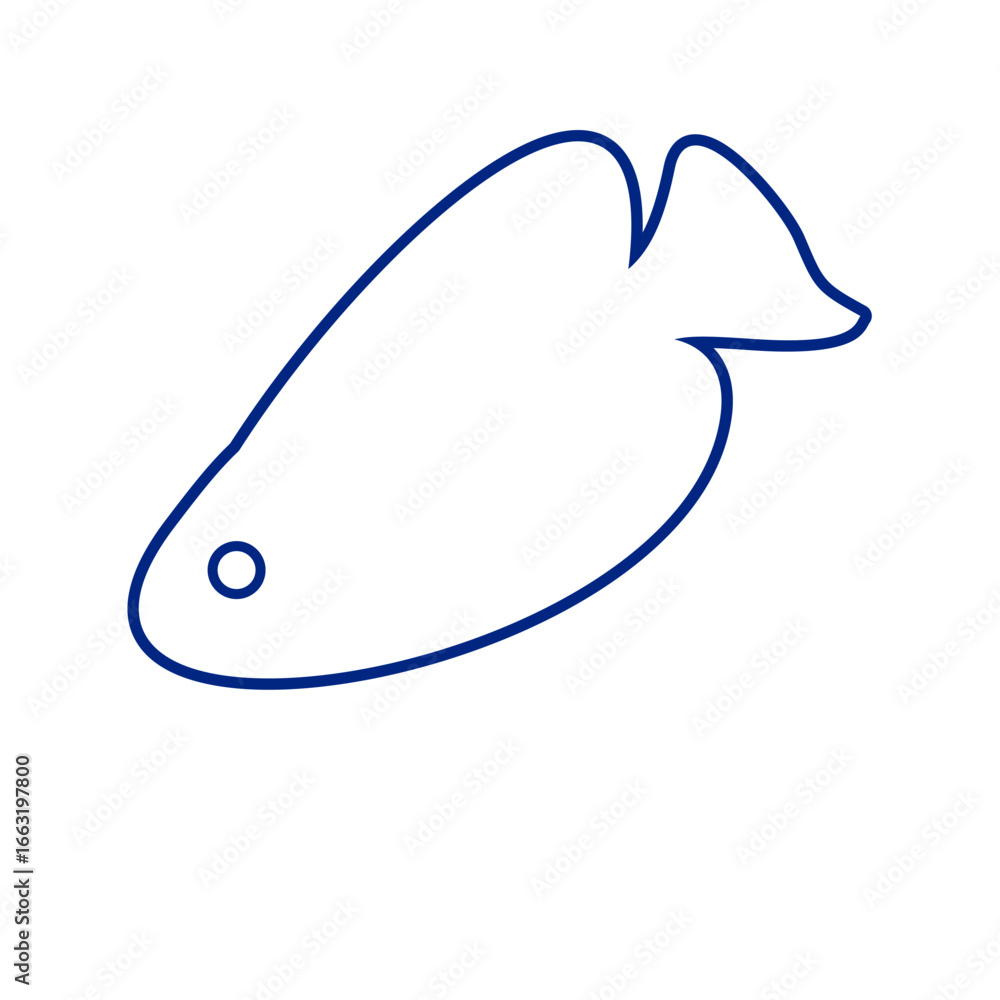 Obraz premium Fish Outline