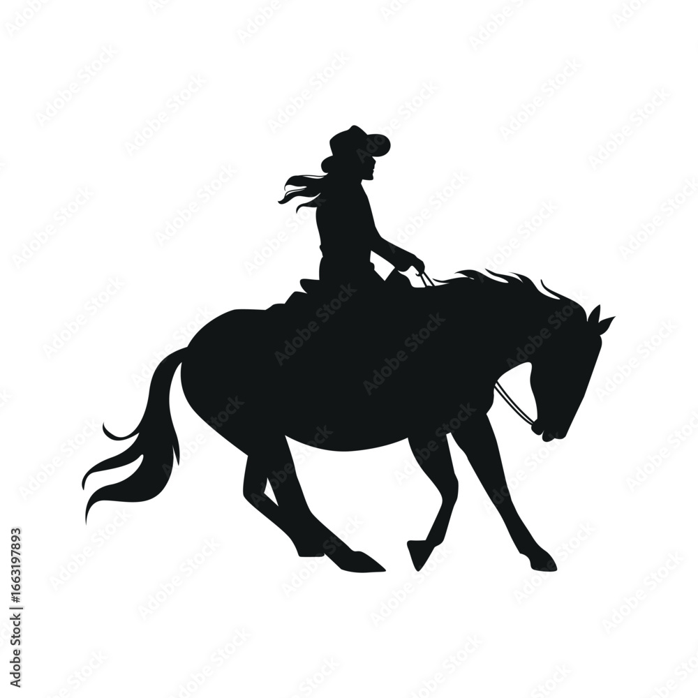 Fototapeta premium Cowboy Silhouette