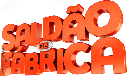 Canvas Print selo 3d saldao de fábrica logotipo varejo para campanhas publicitarias
