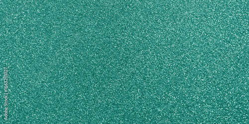 Turquoise glitter banner background, shiny sparkling glitter particles in a light teal green color, wallpaper for website, marketing and social media, abstract sparkles, Aquamarine colored sequins