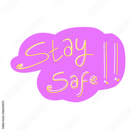 stay safe sticker