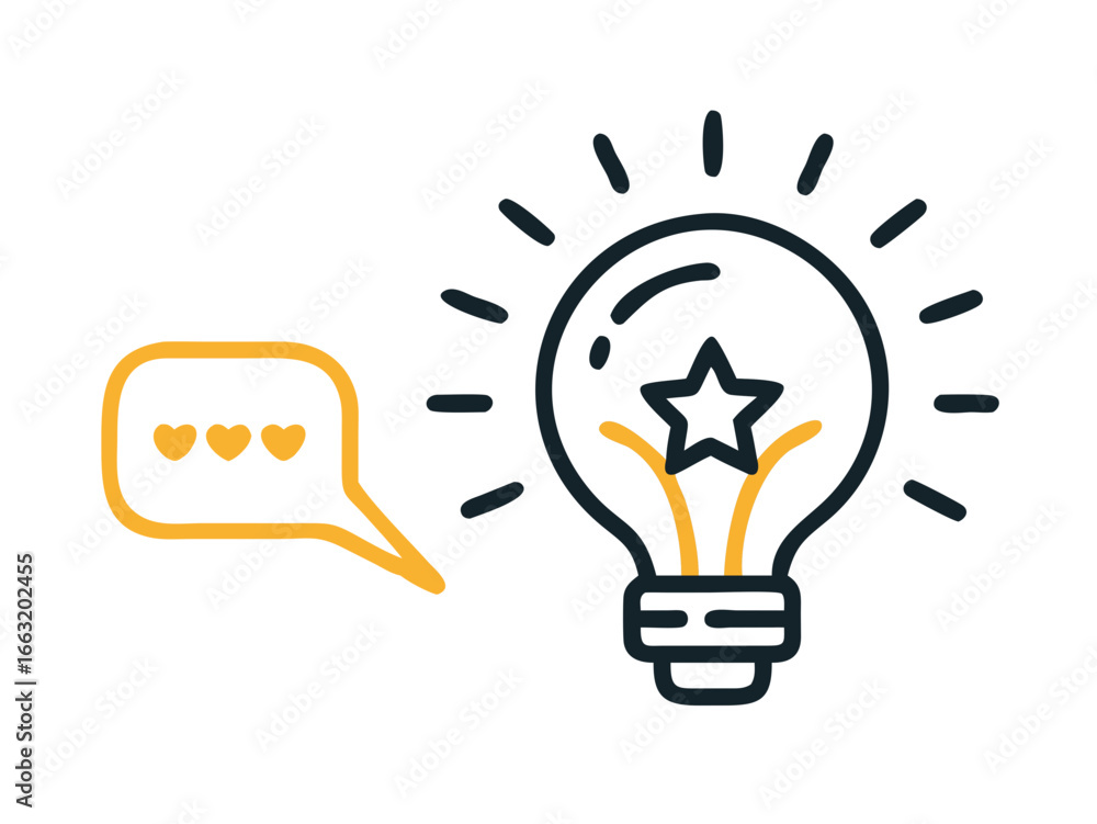 Fototapeta premium Satisfaction Light Bulb 