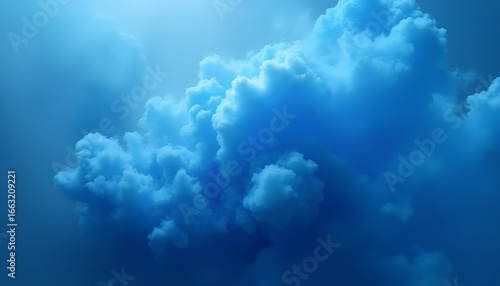 light rays in the blue sky