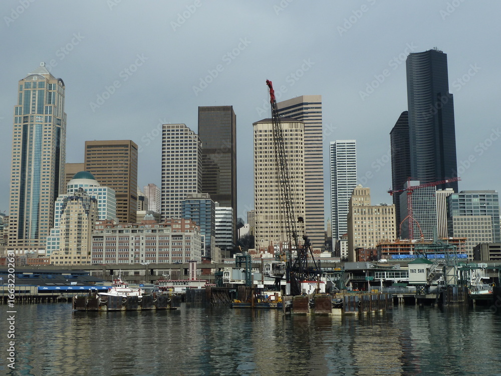 Fototapeta premium Skyline Seatle