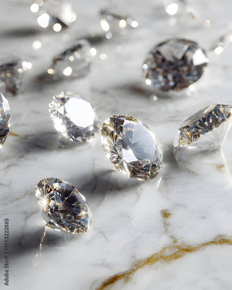 Fototapeta premium diamond on white background