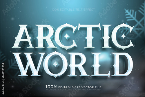 arctic world text design 