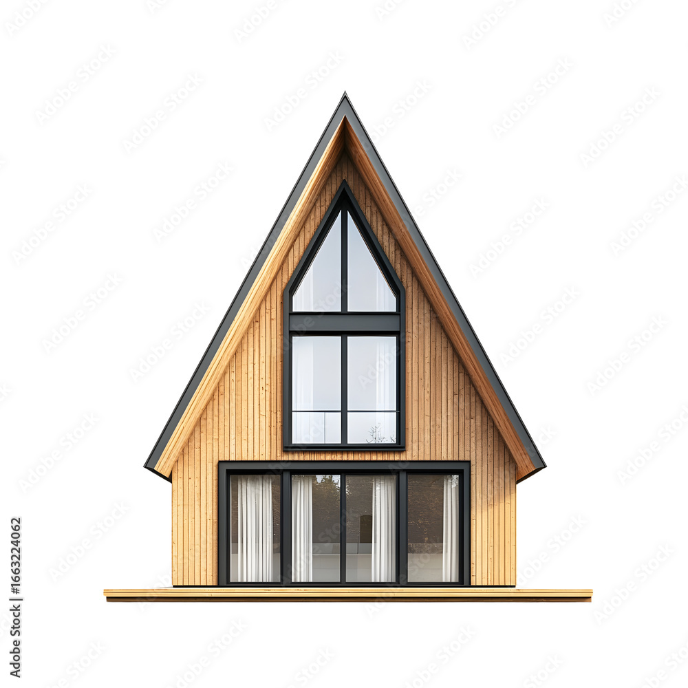 Modern A-Frame Wooden House Exterior Facade Isola Modern A-Frame Wooden House Exterior Facade Isola