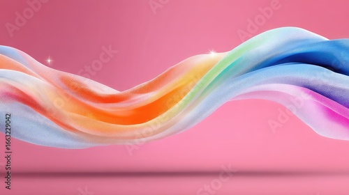 Iridescent Mesh Gradient with Swirling Colors