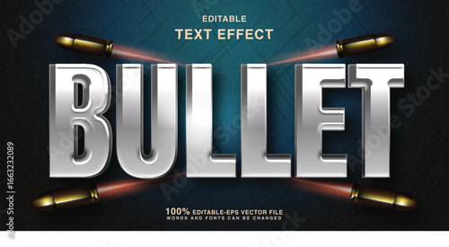 bullet editable text effect