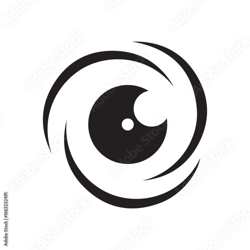 Camera Lens  logo icon illustration flat