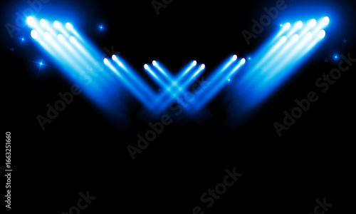 Versus Screen For Fight of sport and game Sport. spotlight floodlights bright stadium lights Background Concept vector design