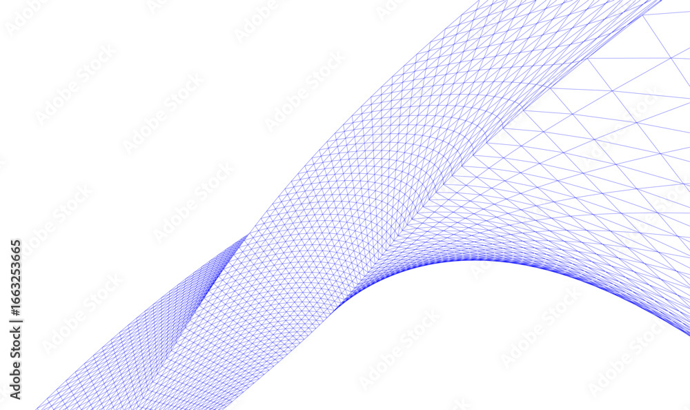 Fototapeta premium Architectural drawing. Futuristic 3d background