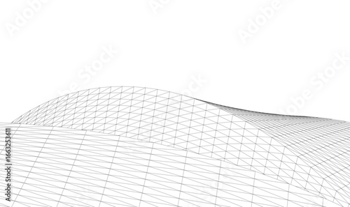 abstract shape vector 3d illustration
