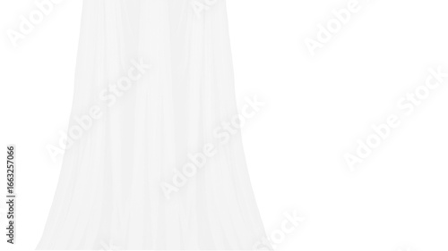 Minimalist white curtain, a simple yet elegant home decor. Its texture adding a touch of sophistication and serene to any room transparent background