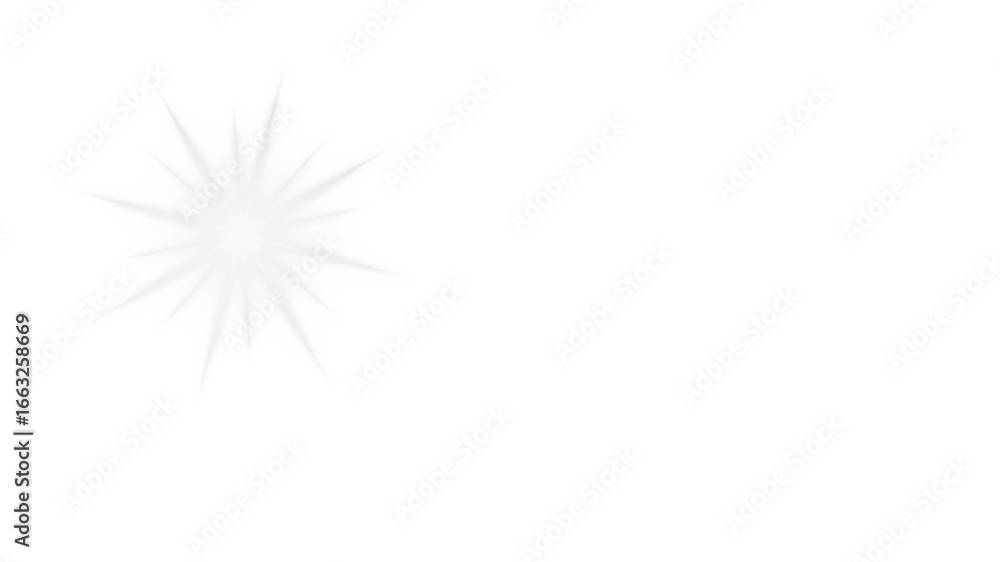 Fototapeta premium A bright starburst, a symbol of energy and brilliance. Radiating light and energy in this eye-catching starburst effect. transparent background