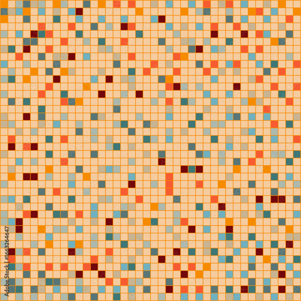 Fototapeta premium Wallpaper print abstract pattern background with squares geometrical art decor design