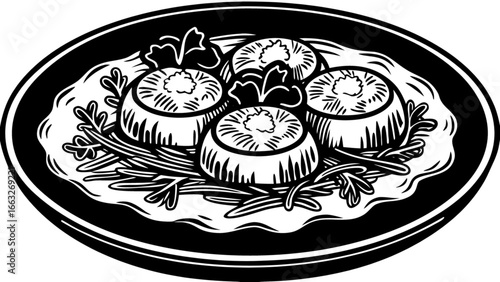 Delicious food dish recipe gourmet cuisine culinary arts fine dining restaurant menu presentation design 100 char