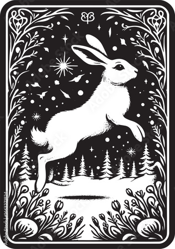 Detailed Black and White Illustration of a Snare Drum Surrounded by Ornate Floral Design