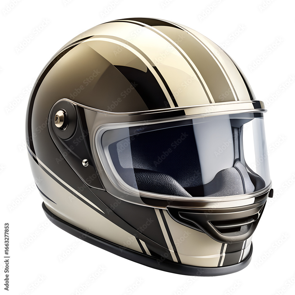 Fototapeta premium motorcycle helmet isolated on white