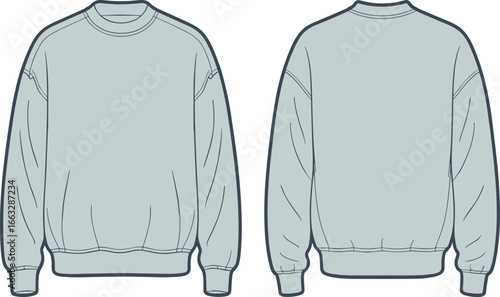back view, fashion design, apparel template, garment sketch, clothing technical blueprint