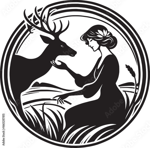 Mystical Illustration Featuring All-Seeing Eye Within a Triangle and Human Hands Symbolism