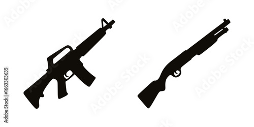 Assault Rifle and Shotgun Silhouettes