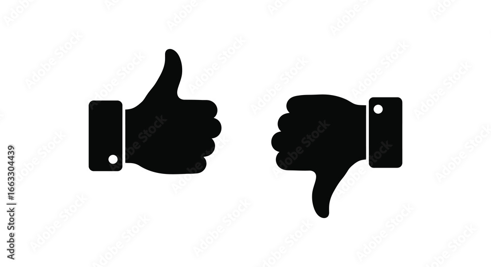 thumbs up and thumbs down hand gestures for approval and disapproval thumbs up and thumbs down hand gestures for approval and disapproval
