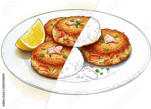 The Taste of Maryland A Crab Cake Sketch