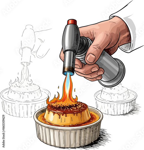 The Fiery Finish Torching a Crème Brûlée