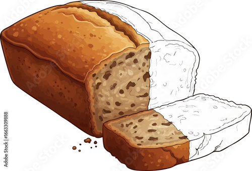 The Homemade Favorite Banana Bread Sketch