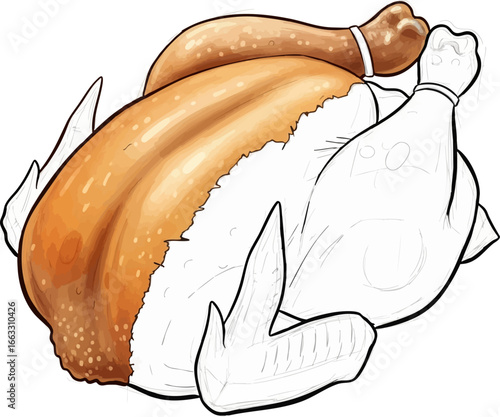 The Sunday Roast A Roasted Chicken Sketch