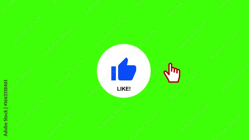 Like Button Animation. Like animation. Like click button animation 4k green screen. Like Button Animation. Like animation. Like click button animation 4k green screen.