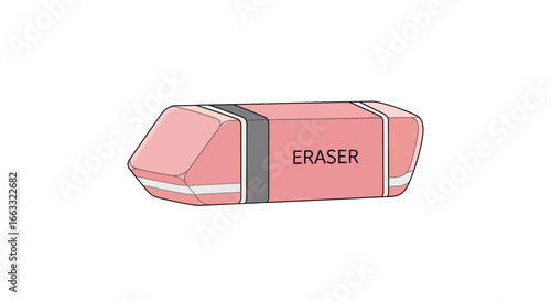Simple Pink Eraser for Clean Corrections on Paper