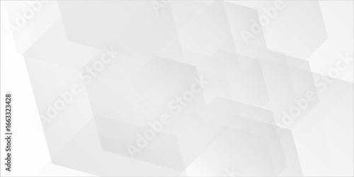 white geometric background hexagon with layered pattern design.eps 10.