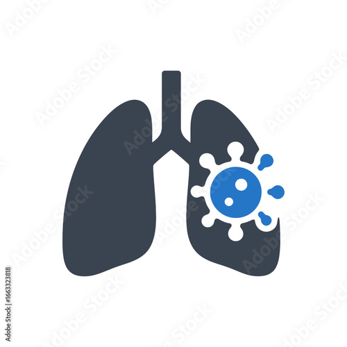 Lung Virus Icon