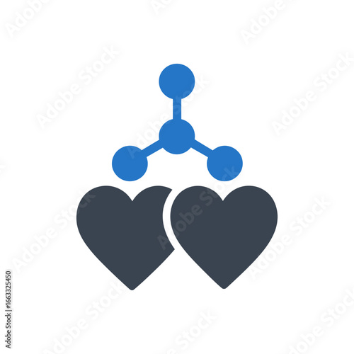 Hormone Heart Connection Icon