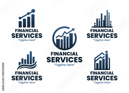 5 Services Logo Set Professional Business Identity Design