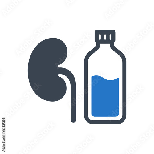 Kidney Hydration Regulation Icon