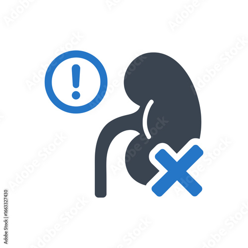 Kidney Failure Warning Icon