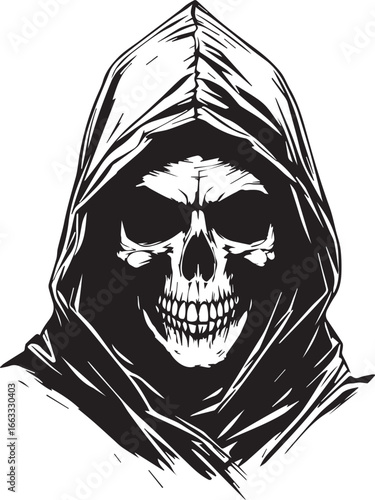 The Watcher in the Hood — a faceless figure cloaked in quiet mystery