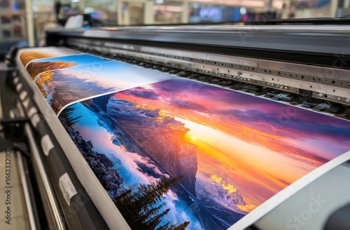 Large-format printer producing vibrant landscape prints (1)