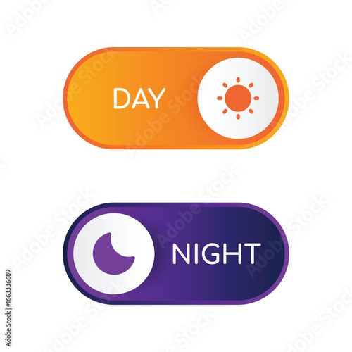 Day and night mode switch buttons