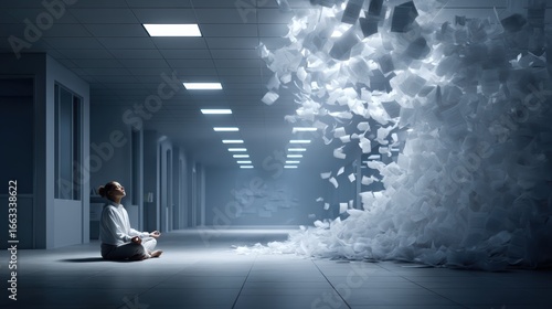 Professional conceptual image for stress awareness campaign