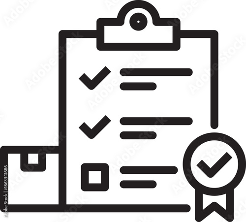 Warehouse Inventory Vector Icon Set | Adjustable Line Weight | Storage, logistics, delivery, packaging, barcode, forklift, shipping, pallet, stock, tracking, management, cargo, supply chain icons