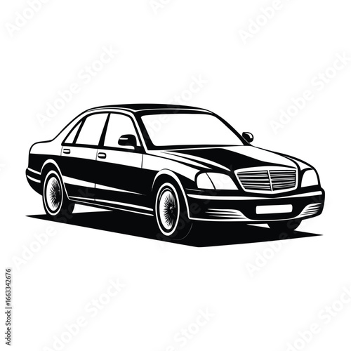 Wallpaper Mural Isolated vector design of a unique executive sedan. Torontodigital.ca