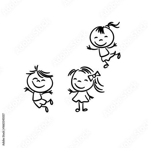 Happy kids doodle 