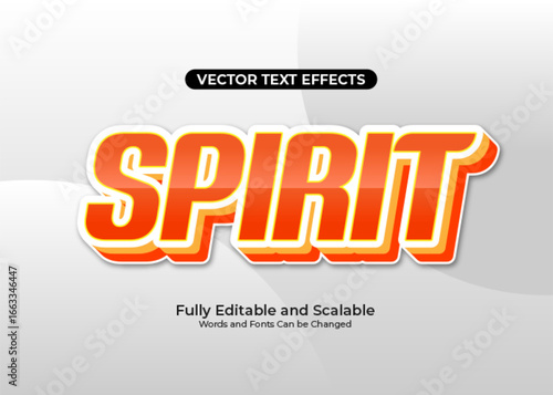 Spirit text effect