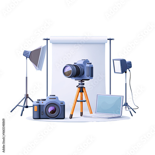 Digital photography studio setup