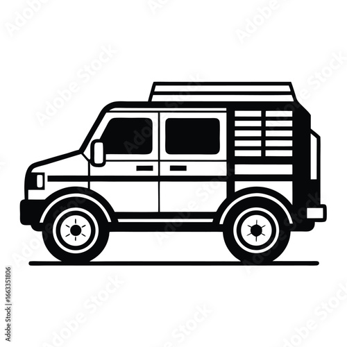 Wallpaper Mural Isolated vector design of a unique SUV cargo. Torontodigital.ca